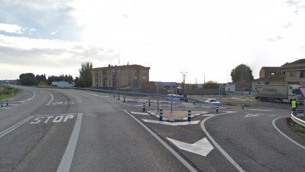 La carretera N-2 a la altura de Osera de Ebro (Zaragoza). / Google Maps