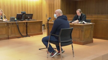 El acusado al inicio del juicio.