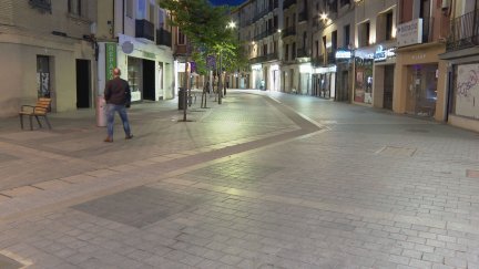 Zona del Coso Alto donde ocurrió el atropello.