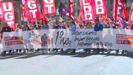Manifestación del Primero de Mayo en Zaragoza.