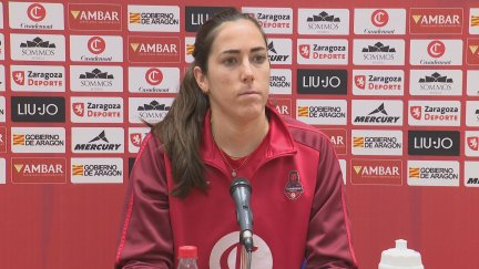 Vega Gimeno durante la rueda de prensa.
