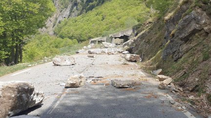 Estado de la carretera del puerto de Portalet en la parte francesa. / Departamento de los Pirineos Atlánticos.