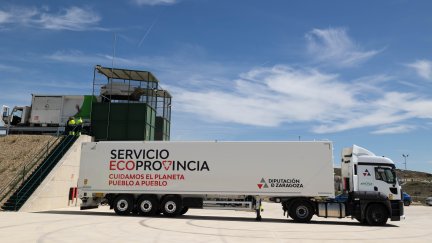 Ya están en funcionamiento dos de las seis plantas de transferencia. / Diputación de Zaragoza
