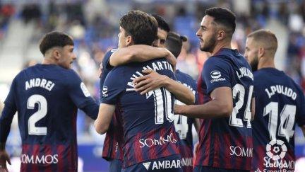 Celebración del primer gol de la SD Huesca. Foto: LaLiga