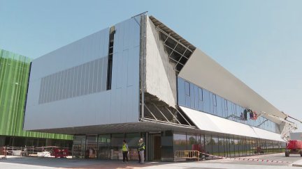 Avance de las obras en Certest Biotec en Villanueva de Gállego.