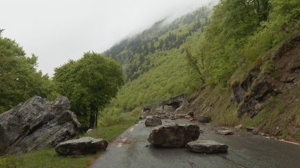 Desprendimiento en el lado francés del Portalet. / Archivo