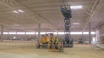 Obras de la ampliación de KDK Automotive en Borja.