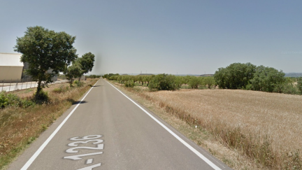 El accidente se ha producido en un tramo de la A-1236, entre Monzón y Fonz. | Google Maps