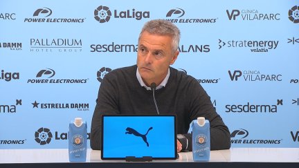 Fran Escribá durante la rueda de prensa.