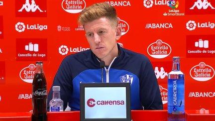 Mossa, durante la rueda de prensa de este sábado.