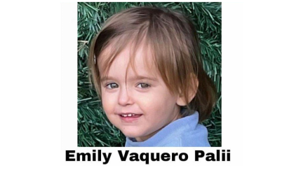 La niña Emily Vaquero Palii, desaparecida el pasado viernes en Zaragoza. / SOS Desaparecidos