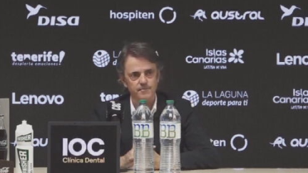 Porfirio Fisac en rueda de prensa. Foto: Lenovo Tenerife
