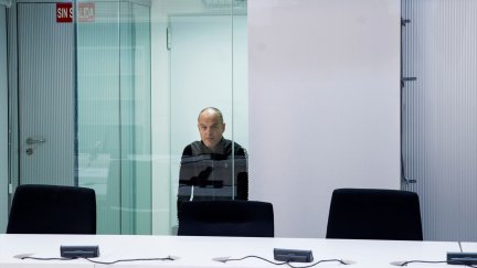 El exjefe etarra Mikel Carrera Sarobe, alias 'Ata', en la Audiencia Nacional (Madrid). / Europa Press.