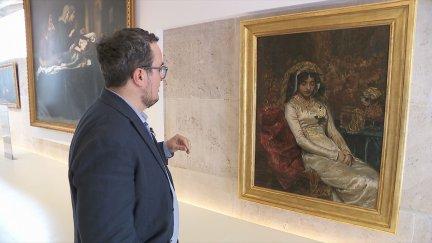 "Antes de la boda", de Degrain, se expone en el Mausoleo de los Amantes de Teruel hasta el 31 de octubre.