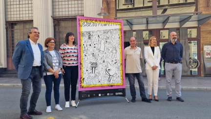 Presentación, este martes, del Festival Internacional de Cine de Huesca. / Gobierno de Aragón
