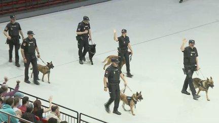 Los perros policía han sido nuevamente uno de los grandes protagonistas del evento.