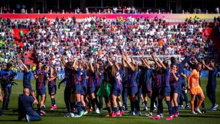 Celebración de la Champions League del FC Barcelona. Foto: FC Barcelona