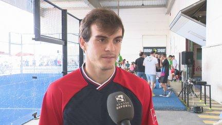 Francho Serrano hablando con Aragón Deporte.