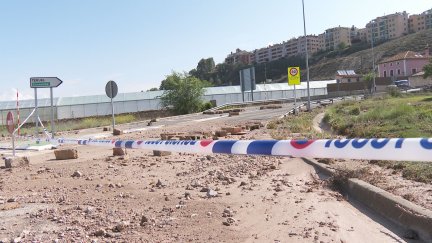 Afecciones por la lluvia en Teruel.
