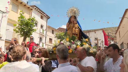 La Virgen del Castillo de Bijuesca sale en romería 27 años después.