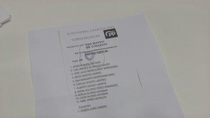 Voto del PP declarado nulo por la Junta electoral de zona de Zaragoza.