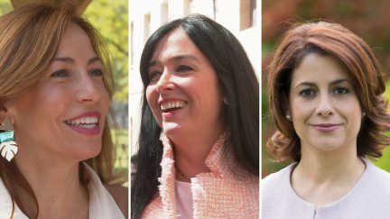 Las tres candidatas populares a las alcaldías de Zaragoza, Huesca y Teruel.