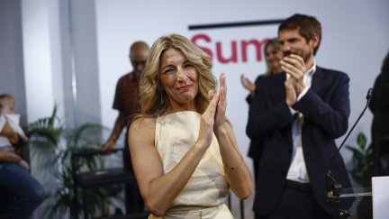 La ministra de Trabajo y candidata a la presidencia del Gobierno, Yolanda Díaz. / EFE