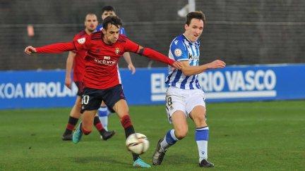 Iker Kortajarena, en un partido con la Real Sociedad B disputado el año pasado