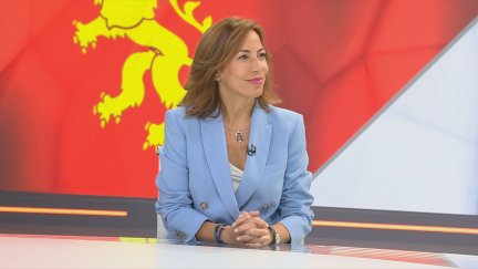 Natalia Chueca, alcaldesa de Zaragoza, este lunes, durante su entrevista en el programa Buenos Días, de Aragón TV.