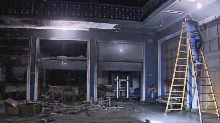 Así ha quedado la Cámara de Comercio tras el incendio provocado por dos rayos.