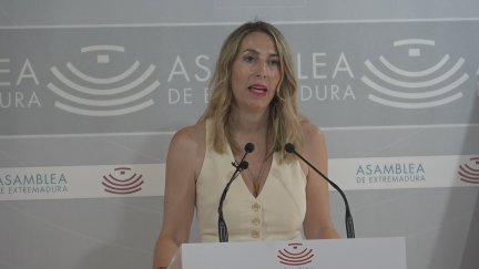 María Guardiola, candidata del PP a la presidencia de la Junta de Extremadura.