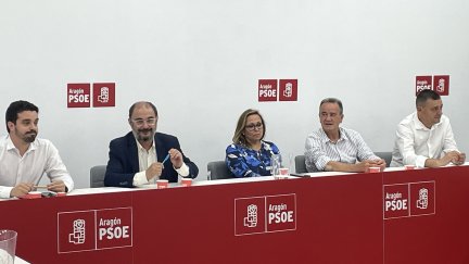 Reunión de la Comisión Ejecutiva del PSOE Aragón este jueves. / Europa Press
