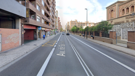 El accidente se ha producido a la altura del número 14 de la avenida de San José de Zaragoza. | Google Maps