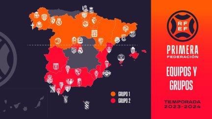 Composición de la Primera Federación. Foto: Twitter RFEF