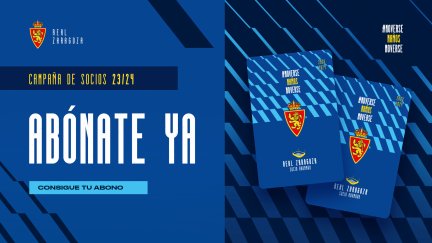 Campaña de abonados del Real Zaragoza para el curso 2023-2024.
