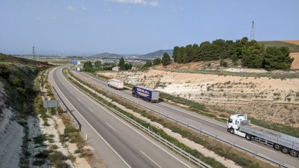 La carretera A-23 continúa cortada entre Calamocha y Lechón.