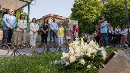 Zaragoza rinde homenaje a la víctimas del terrorismo. / Ayuntamiento de Zaragoza D. M.