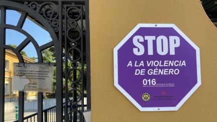 Cartel contra la violencia machista. / Europa Press