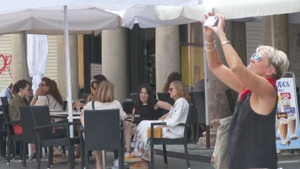 Ambiente previo a las fiestas del Ángel en Teruel.