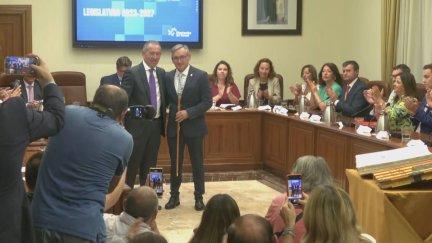 Pleno de investidura de Joaquín Juste en la DPT.
