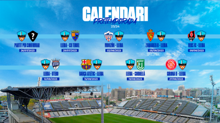 Partidos de pretemporada del Lleida.