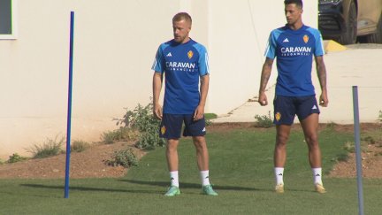 Lecoeuche durante el entrenamiento de este martes.
