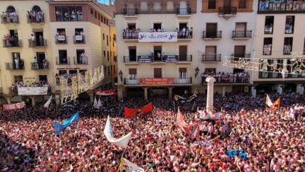La plaza del Torico en unas fiestas de la Vaquilla. / Ayuntamiento de Teruel.