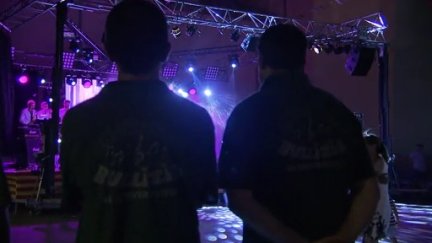 Verbena en las fiestas de Villanueva de Gállego (Zaragoza).