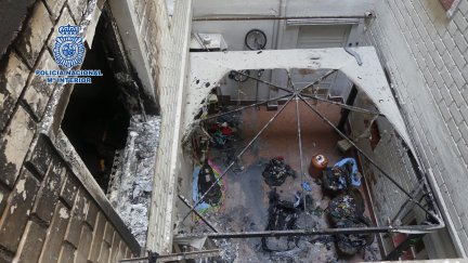 Así quedó la vivienda afectada. / Policía Nacional
