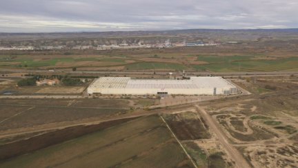 Terrenos de la plataforma logística de Zuera. / Archivo