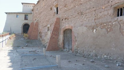Daños por la tormenta en Albalate del Arzobispo.