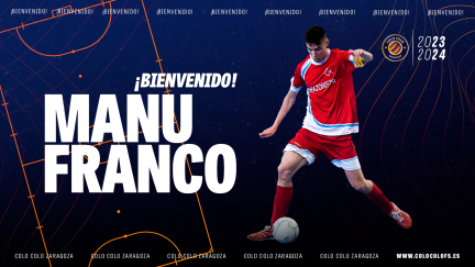 Manu Franco va a vivir en Zaragoza su primera experiencia en Segunda División.