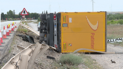 El accidente ha ocurrido en el kilómetro 56,350 de la N-122, en Magallón.