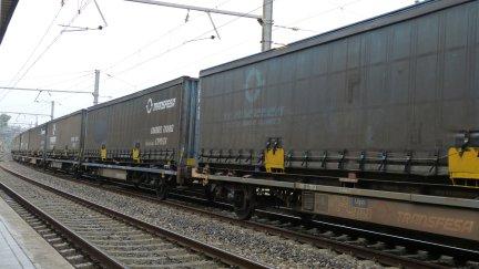 Foto de archivo de tren de mercancías en Aragón./ EUROPA PRESS